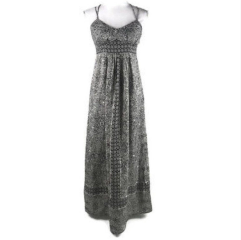 LOFT Maxi Dress Black and White